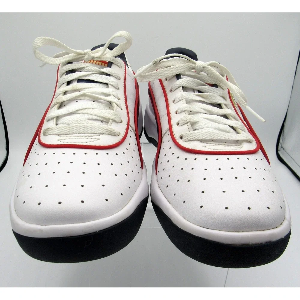 Puma GV Special Sneakers White with Red & Blue Accents Big Kids Size 6.5